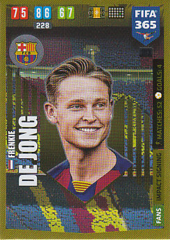 Frenkie de Jong FC Barcelona 2020 FIFA 365 Impact Signing #103